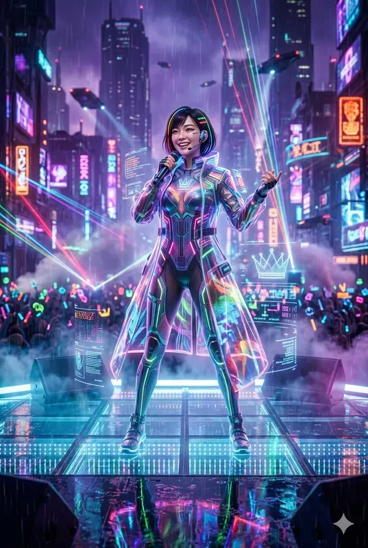 Neon Cyberpunk Portrait Forges