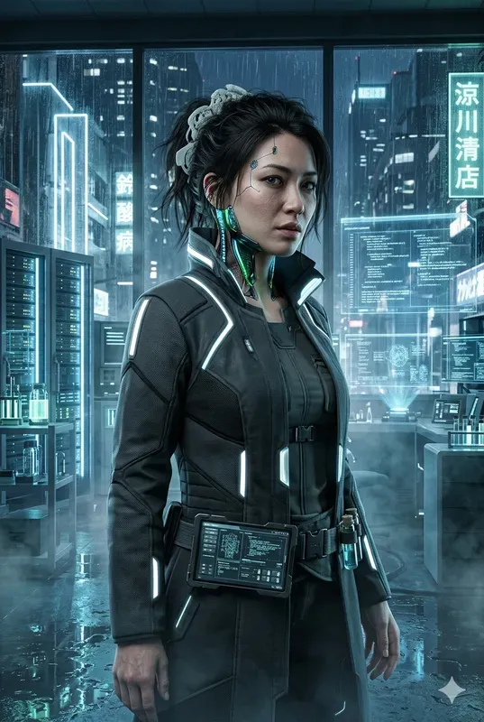 Neon Cyberpunk Portrait Forges