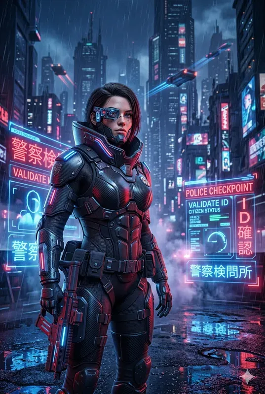 Neon Cyberpunk Portrait Forges