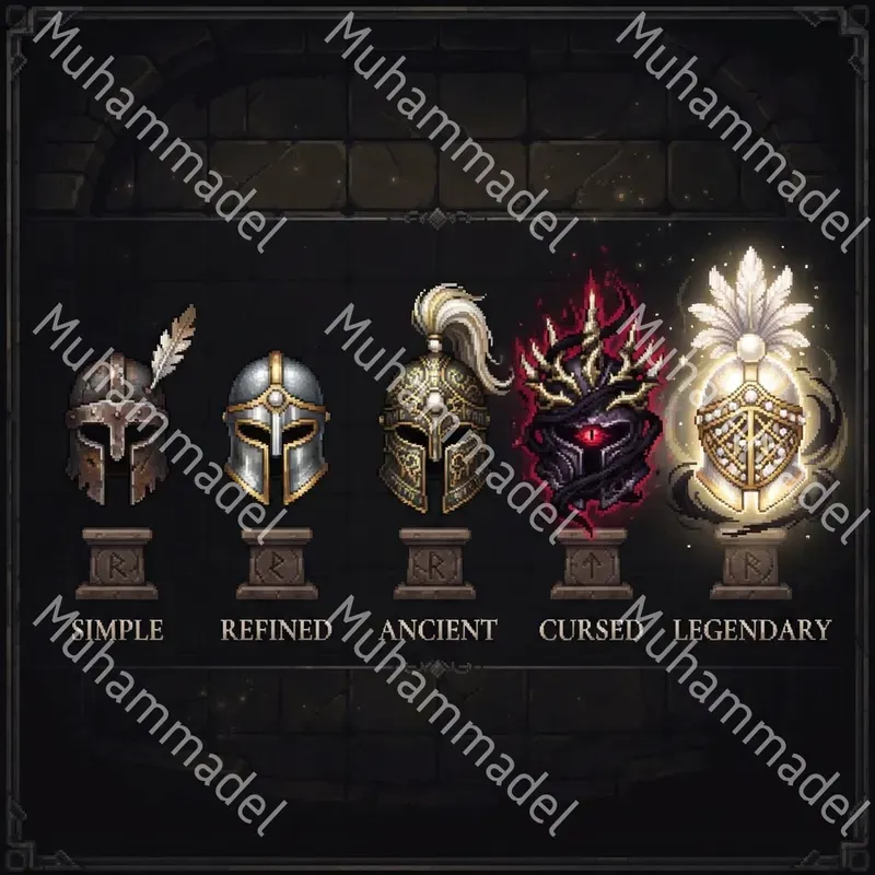 Pixel Art Item Evolution Generator