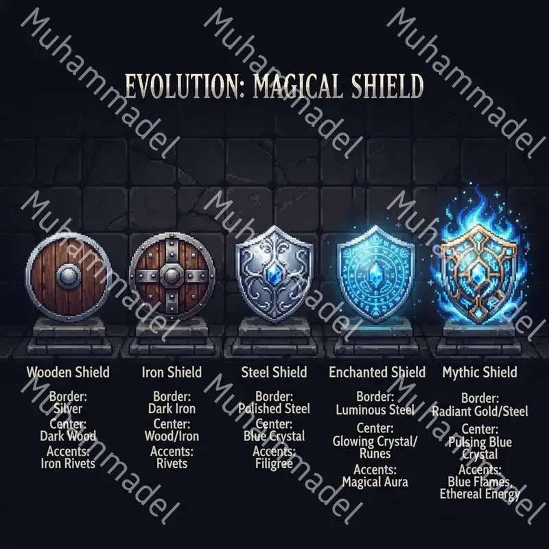 Pixel Art Item Evolution Generator