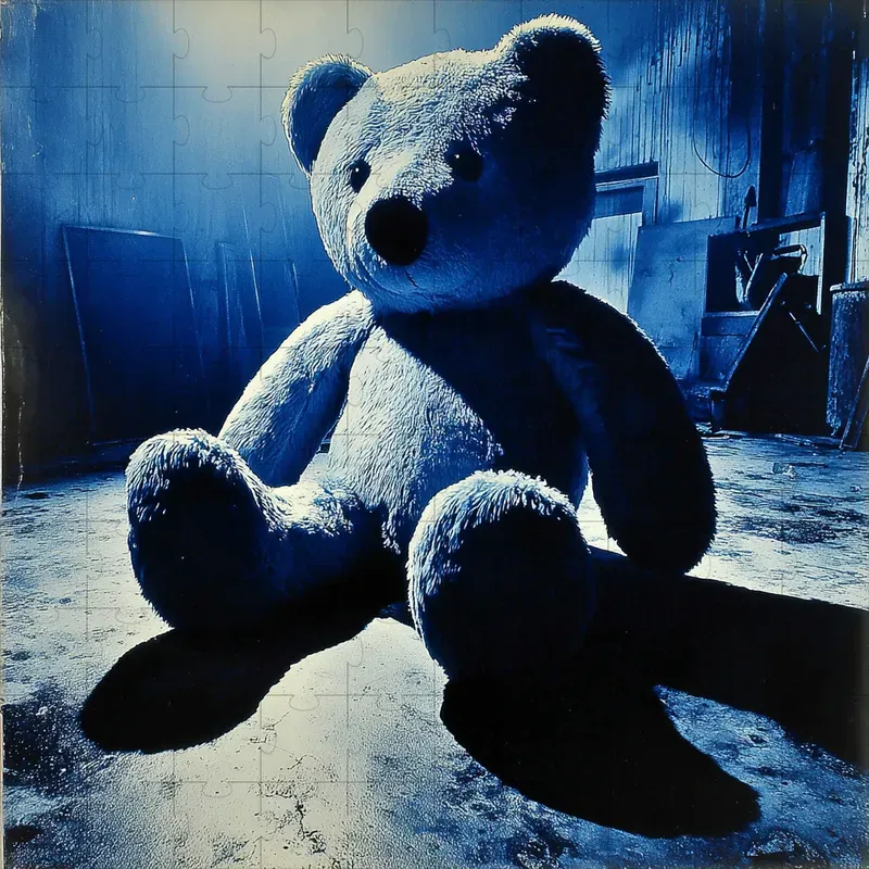 Illustrations Blue Cinematic Horror Retro