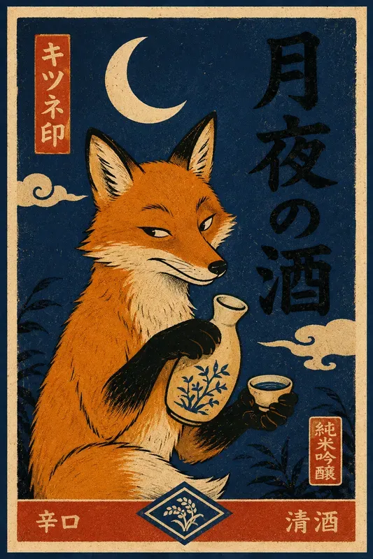 Vintage Japanese Matchbox Animal Posters