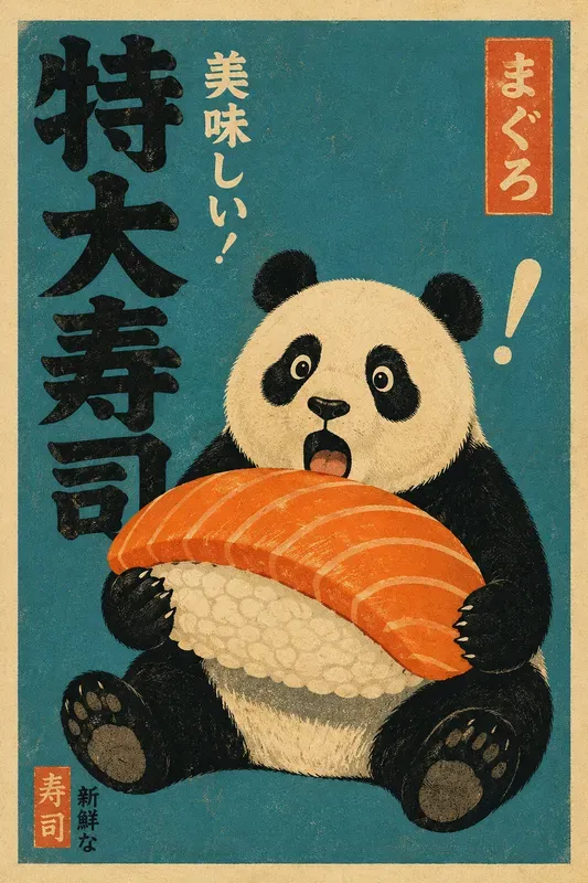 Vintage Japanese Matchbox Animal Posters