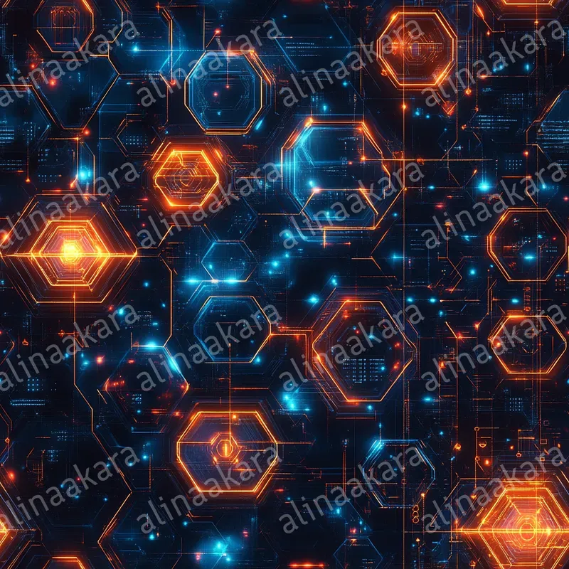 Neon Geometric Patterns