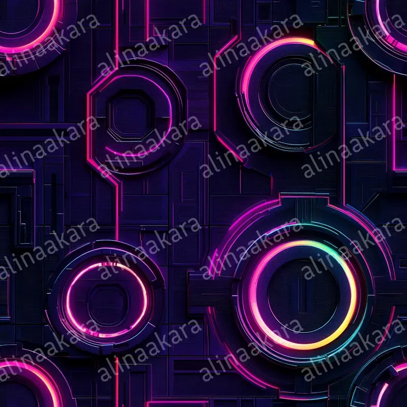 Neon Geometric Patterns