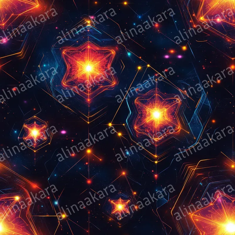 Neon Geometric Patterns