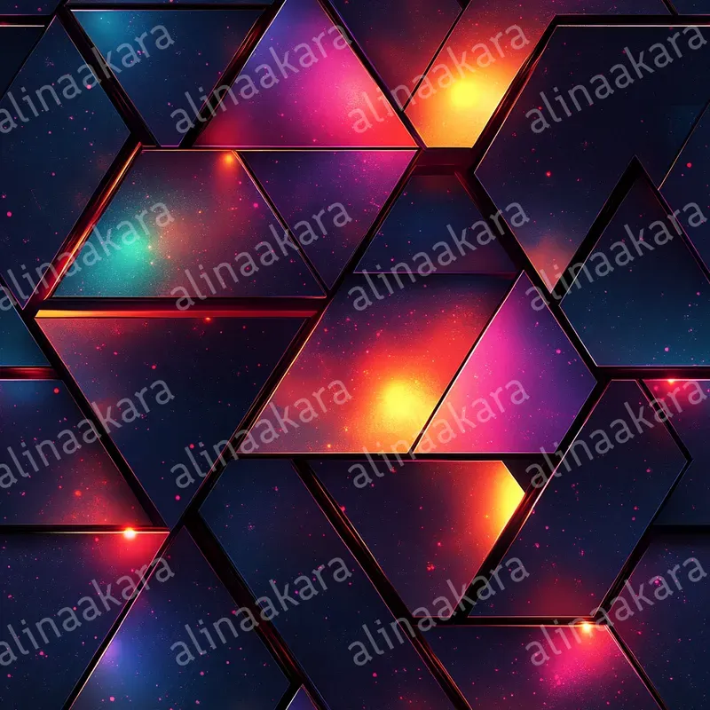 Neon Geometric Patterns