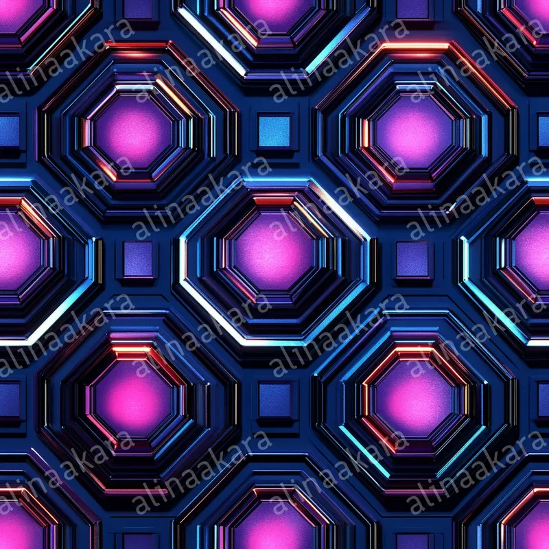 Neon Geometric Patterns