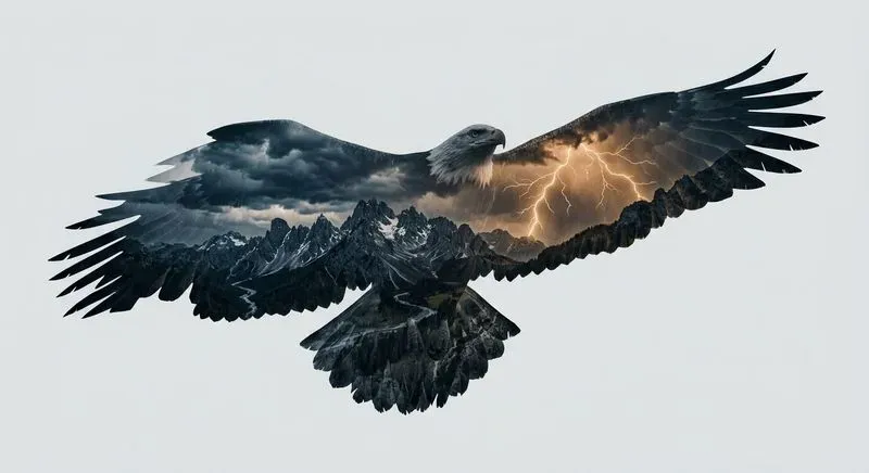 Cinematic Double Exposure Silhouette Art