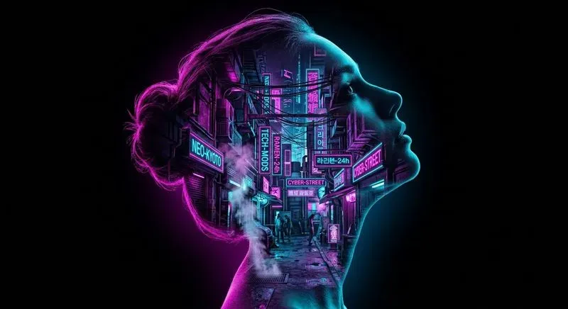 Cinematic Double Exposure Silhouette Art
