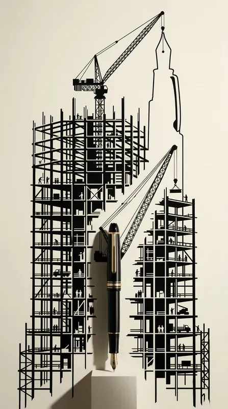 Urban Noir Stencil Architecture Ads