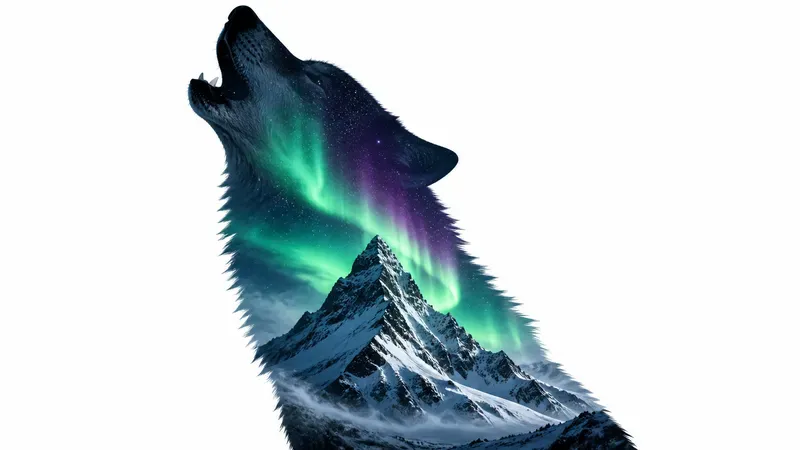 Cinematic Double Exposure Wildlife