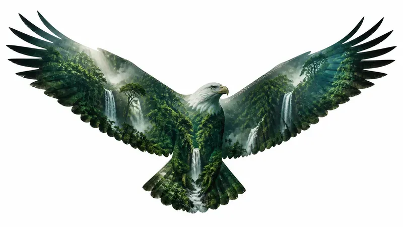 Cinematic Double Exposure Wildlife