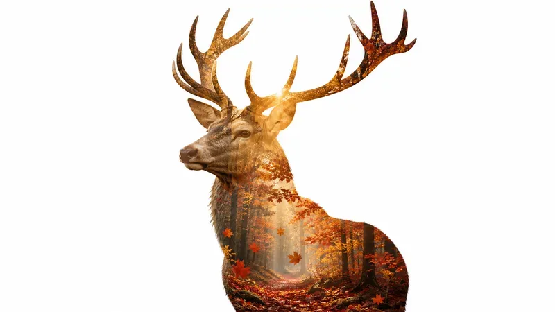 Cinematic Double Exposure Wildlife