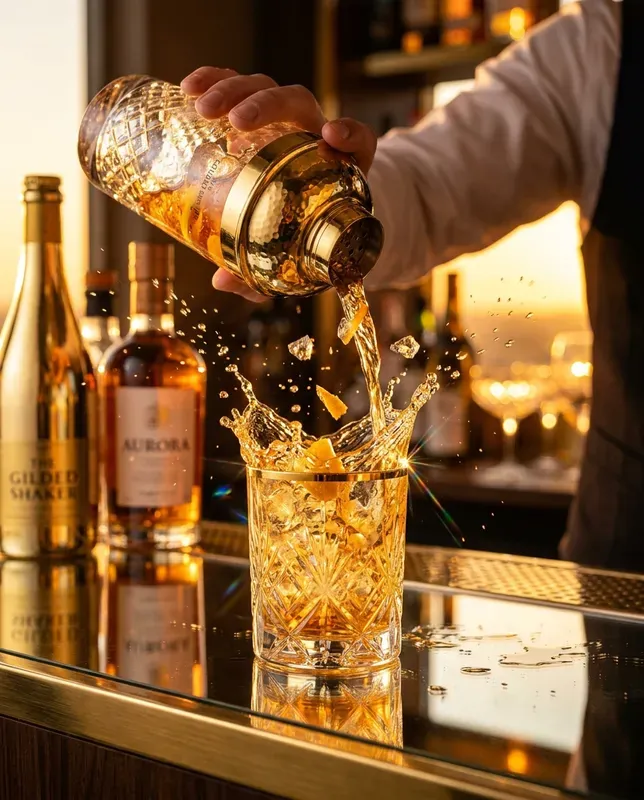 Golden Hour Mixology Luxury Cocktails