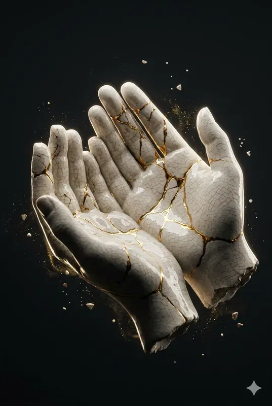 Kintsugi Mental Health Art Print Pods