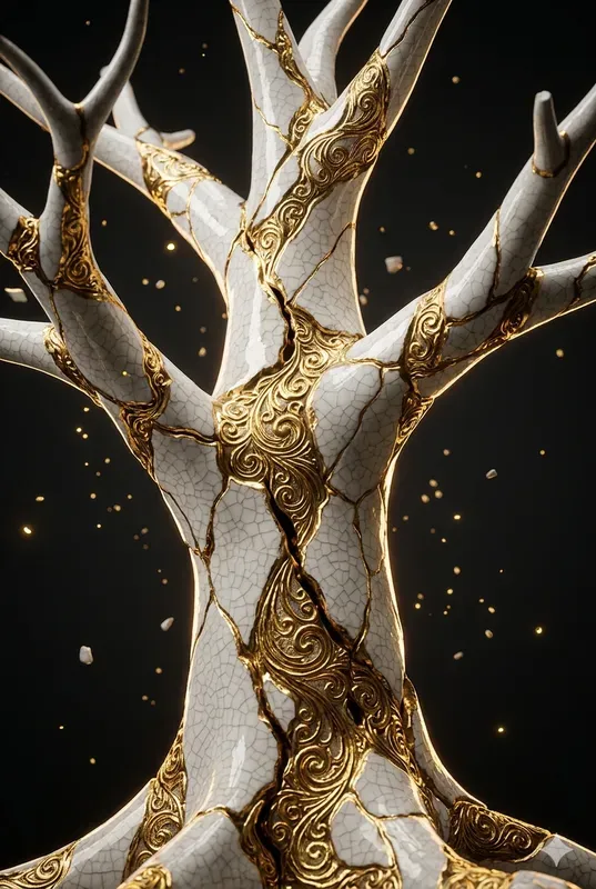 Kintsugi Mental Health Art Print Pods