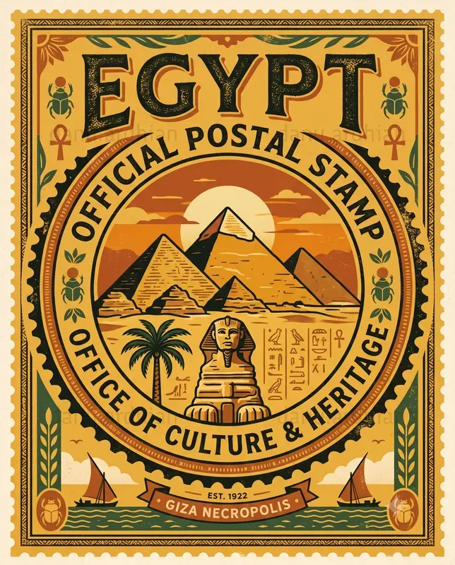 Iconic Country Office Stamp Posters
