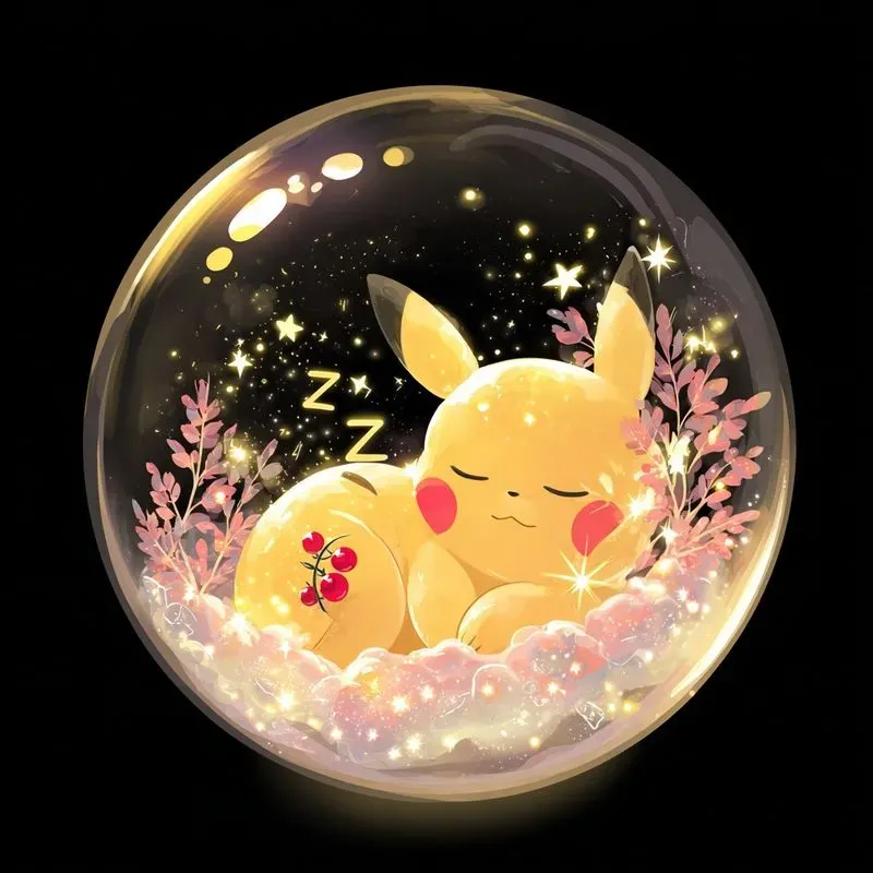 Cute Pokmon Sleeping In Pokeballs