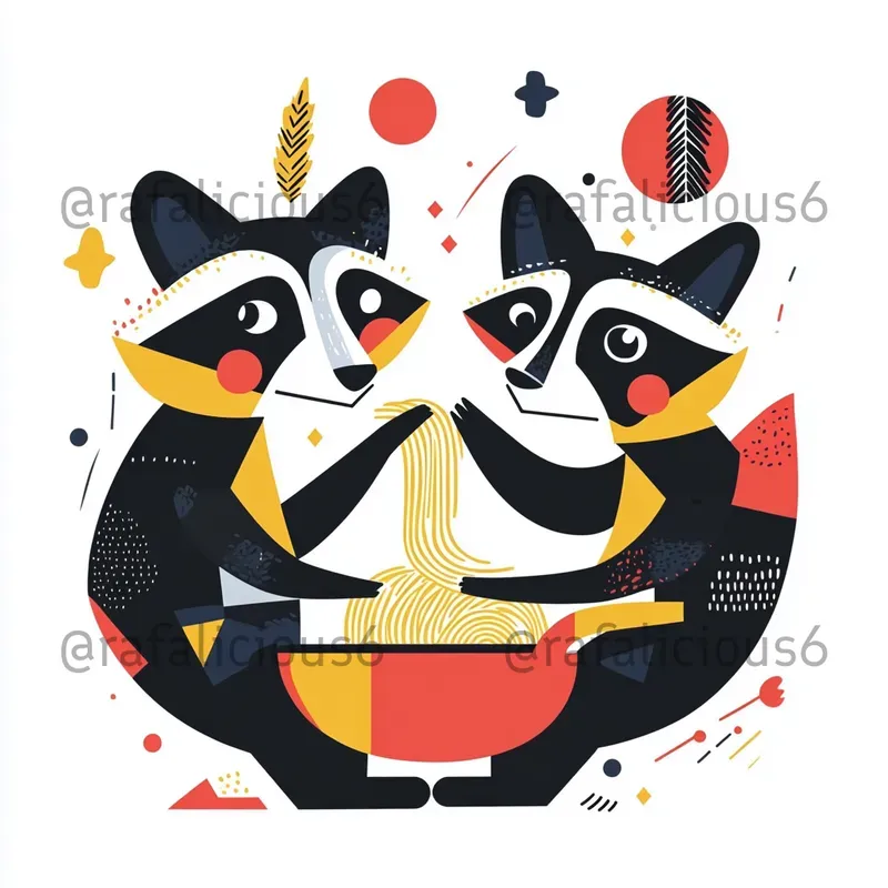 Cubist Tshirt Prints Whimsic
