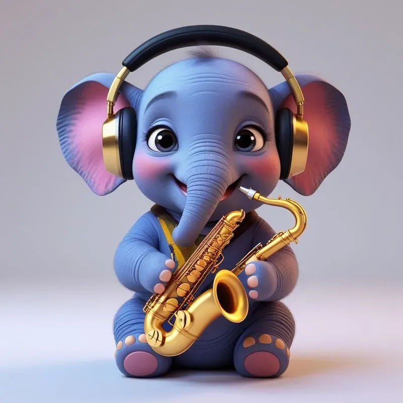 3D Cute Musical Animals Studio Editions