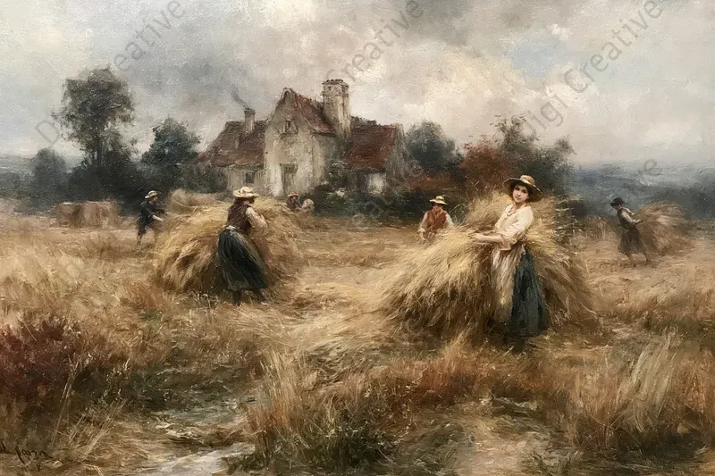 Masterful Countryside Oil Paintings