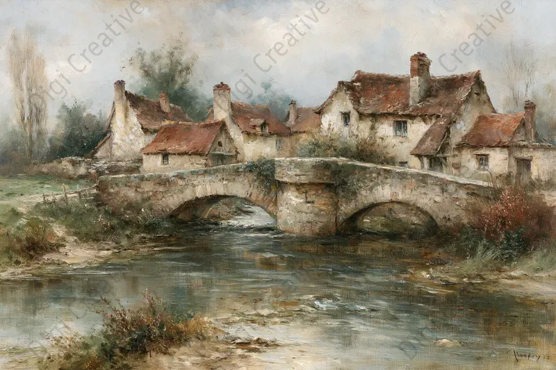 Masterful Countryside Oil Paintings