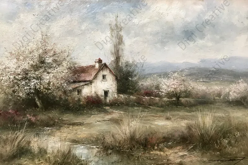 Masterful Countryside Oil Paintings