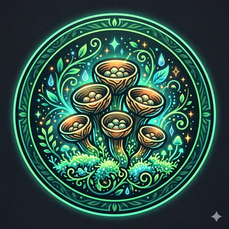 Modern Neon Mushrooms