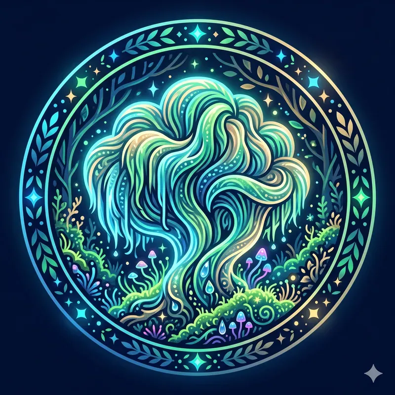 Modern Neon Mushrooms