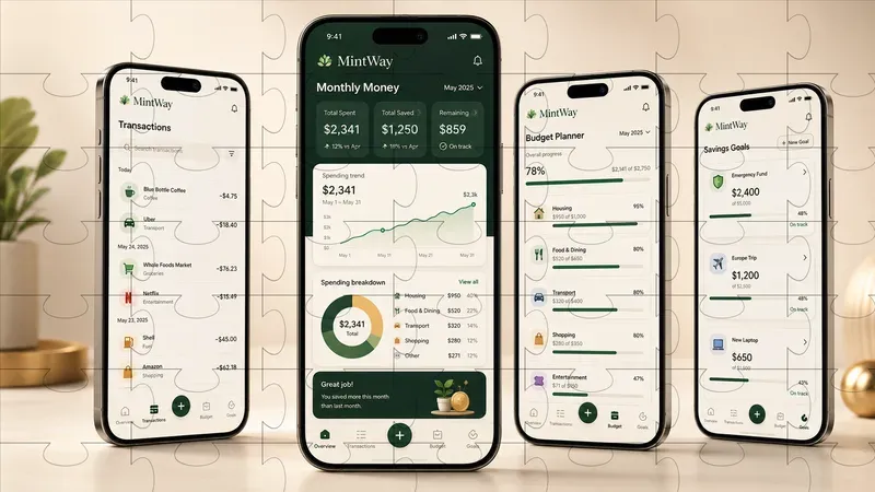 3D Mobile App UI Showcase Generator