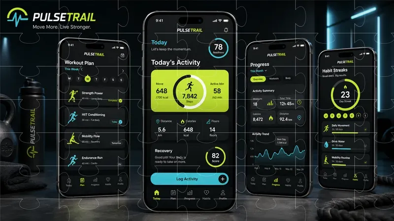 3D Mobile App UI Showcase Generator