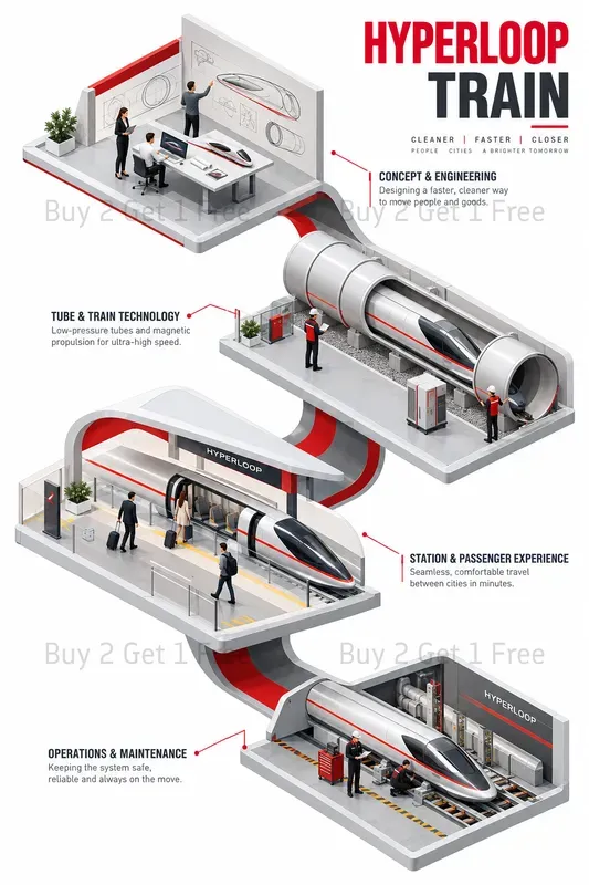 Minimalist 3D Isometric Infographics