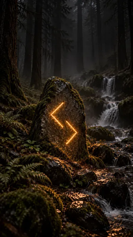 Glowing Forest Rune Wallpapers