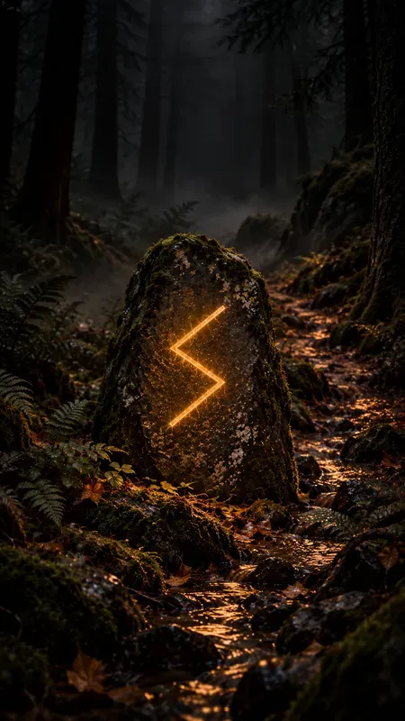 Glowing Forest Rune Wallpapers