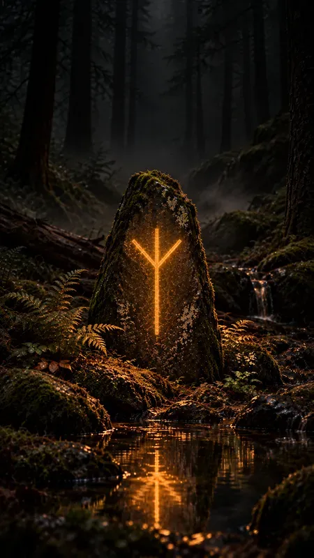 Glowing Forest Rune Wallpapers