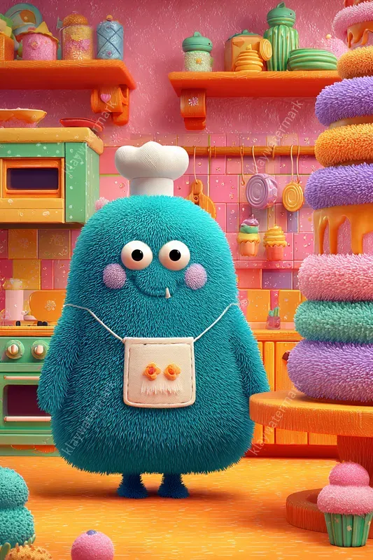 Cute Fuzzy World 3D Characters