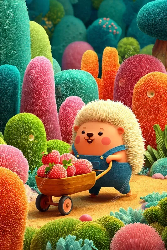 Cute Fuzzy World 3D Characters