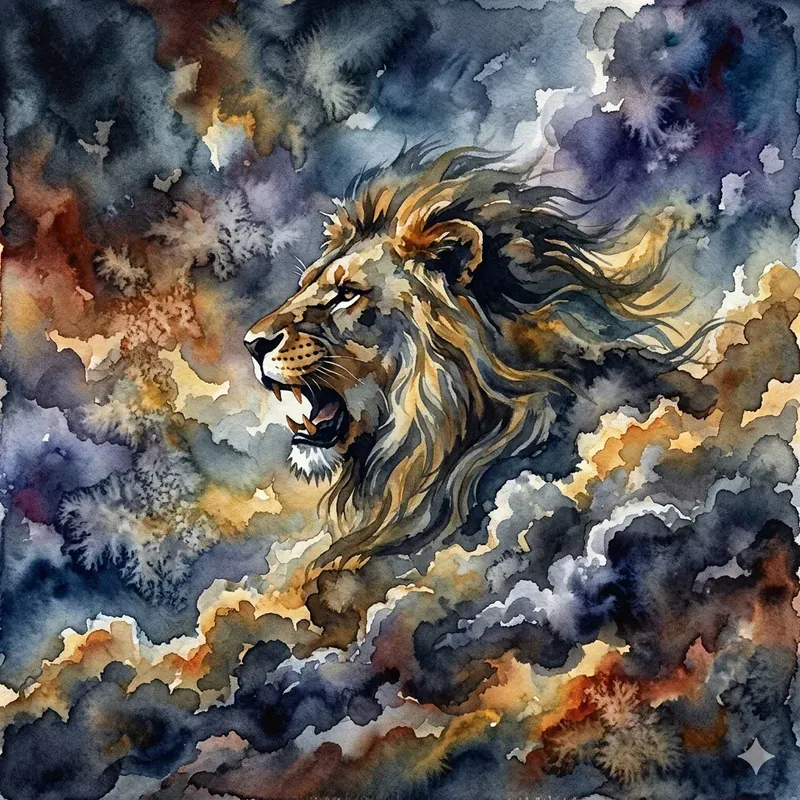 Celestial Cloud Silhouette Watercolors