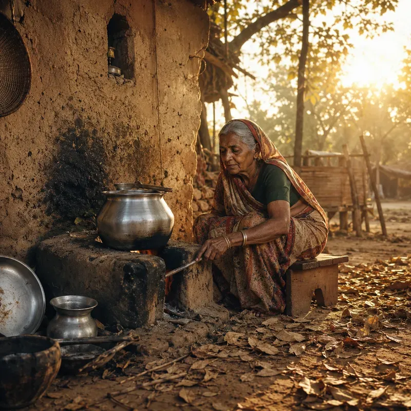 Rustic Earthen Kitchen Scene Generator