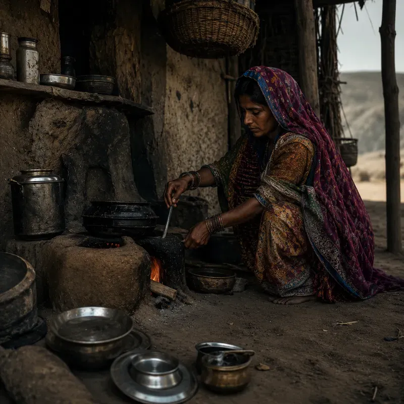 Rustic Earthen Kitchen Scene Generator