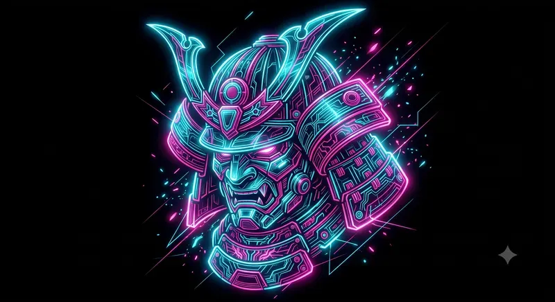 Cyberpunk Neon Vector Art