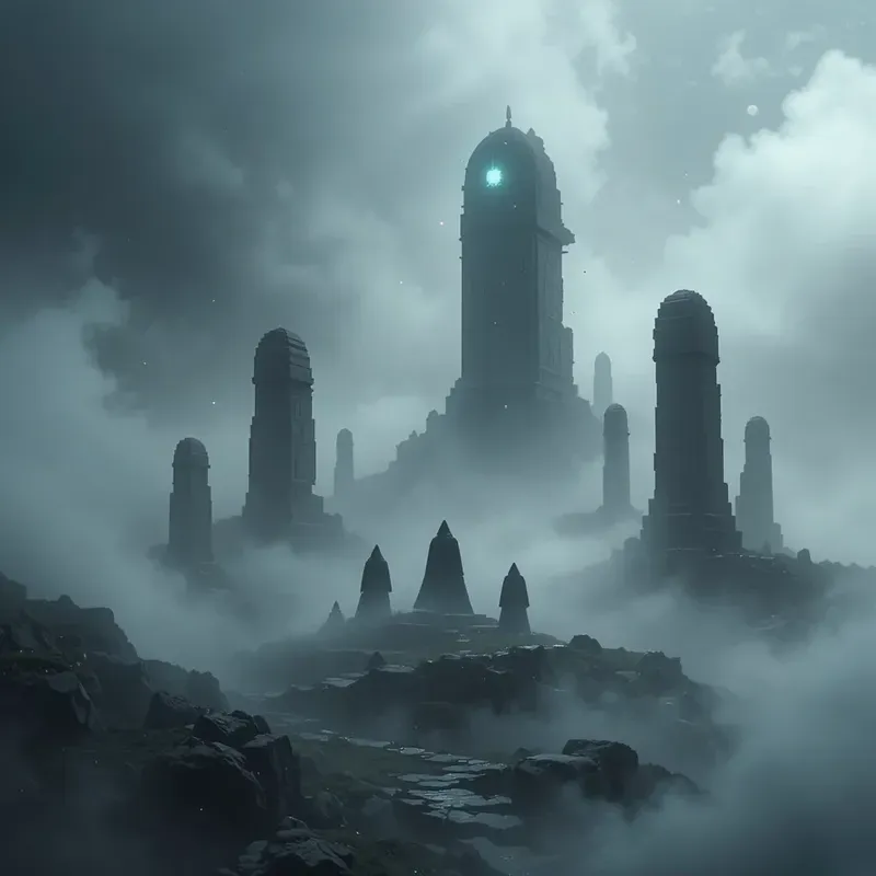 Mystic Fog Fantasy Scenes