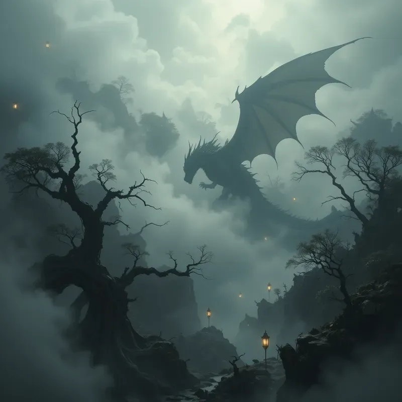 Mystic Fog Fantasy Scenes