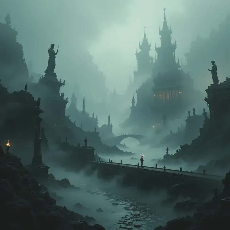 Mystic Fog Fantasy Scenes