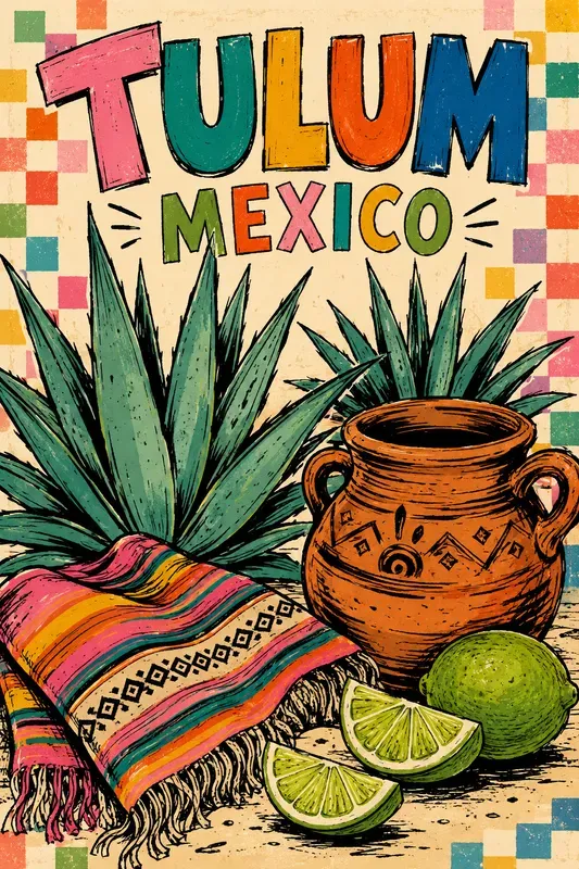Retro Hand Drawn Travel Posters