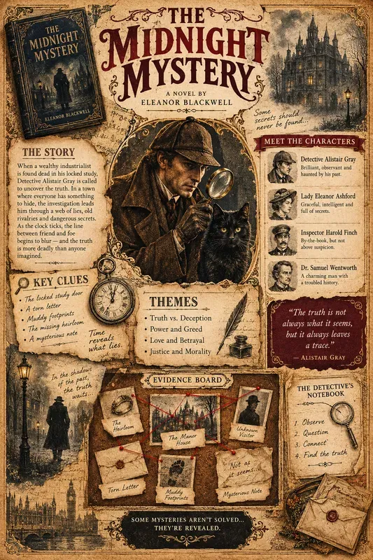 Vintage Literary Storybook Infographics