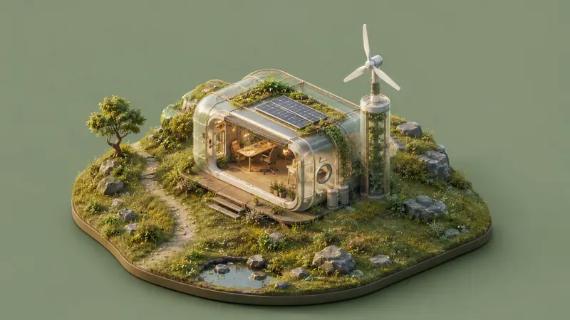 Futuristic Modular Workspace 3D Assets