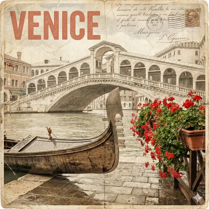 Vintage Travel Collage Art